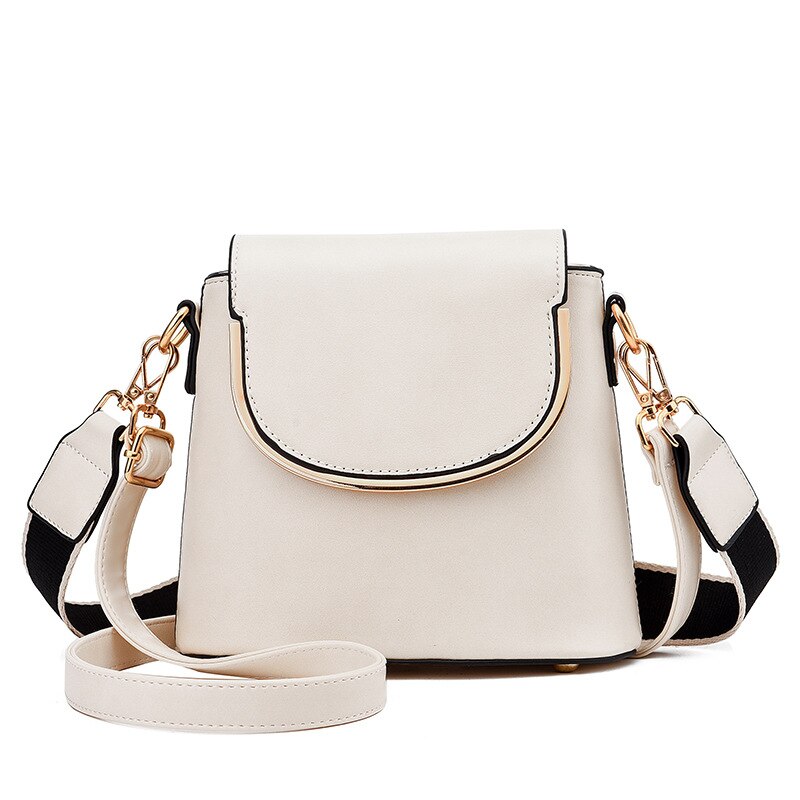 Yogodlns mini Cuoio dell'UNITÀ di elaborazione di Borsa con Tracolla per Le donne Borsa Secchiello 2020 Borsa A Tracolla piccola Borsa Femminile di Lusso Solido Borse: bianca