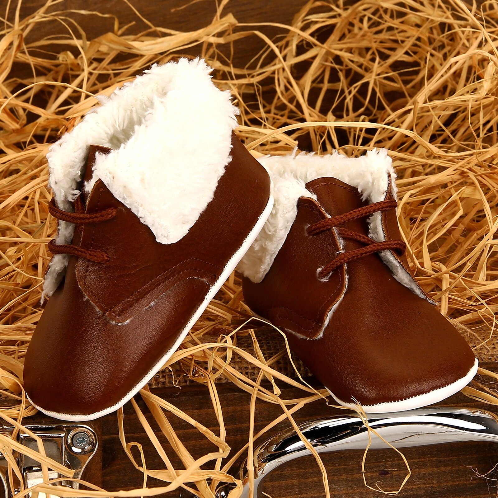 Ebebek Grappige Baby Winter Bootie: Bruin / 17 18