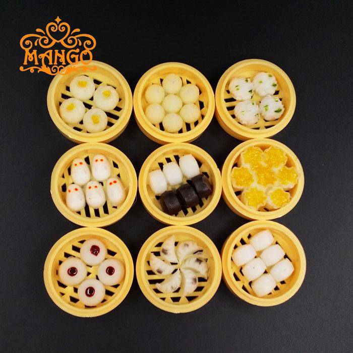 Dukkehus diy hytte mini matte modell tilbehør bjd godteri leketøy steames boller dampet dumplings dumpling dampet brød tidlig