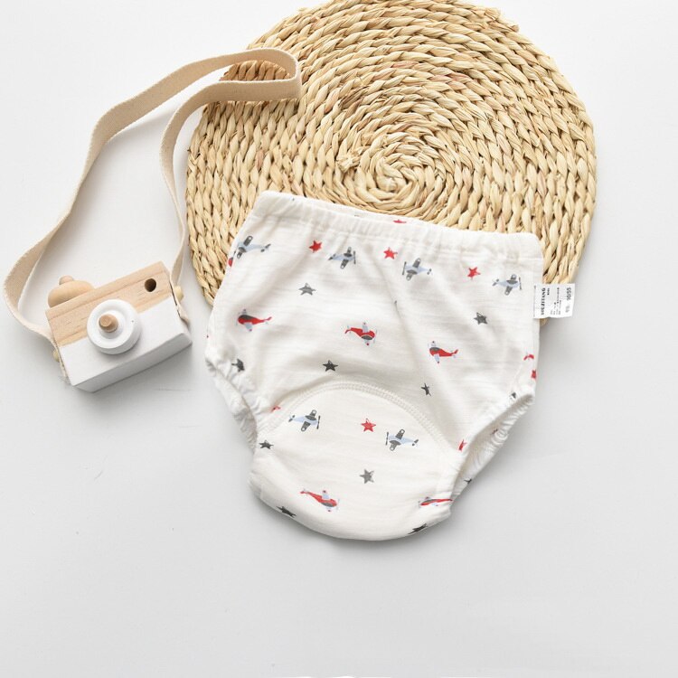 Cotton Potty Training Pants Children Diapers Reusable Nappies Washable Cloth Diaper Nappy Waterproof Baby Toddler Underwear 1Pcs