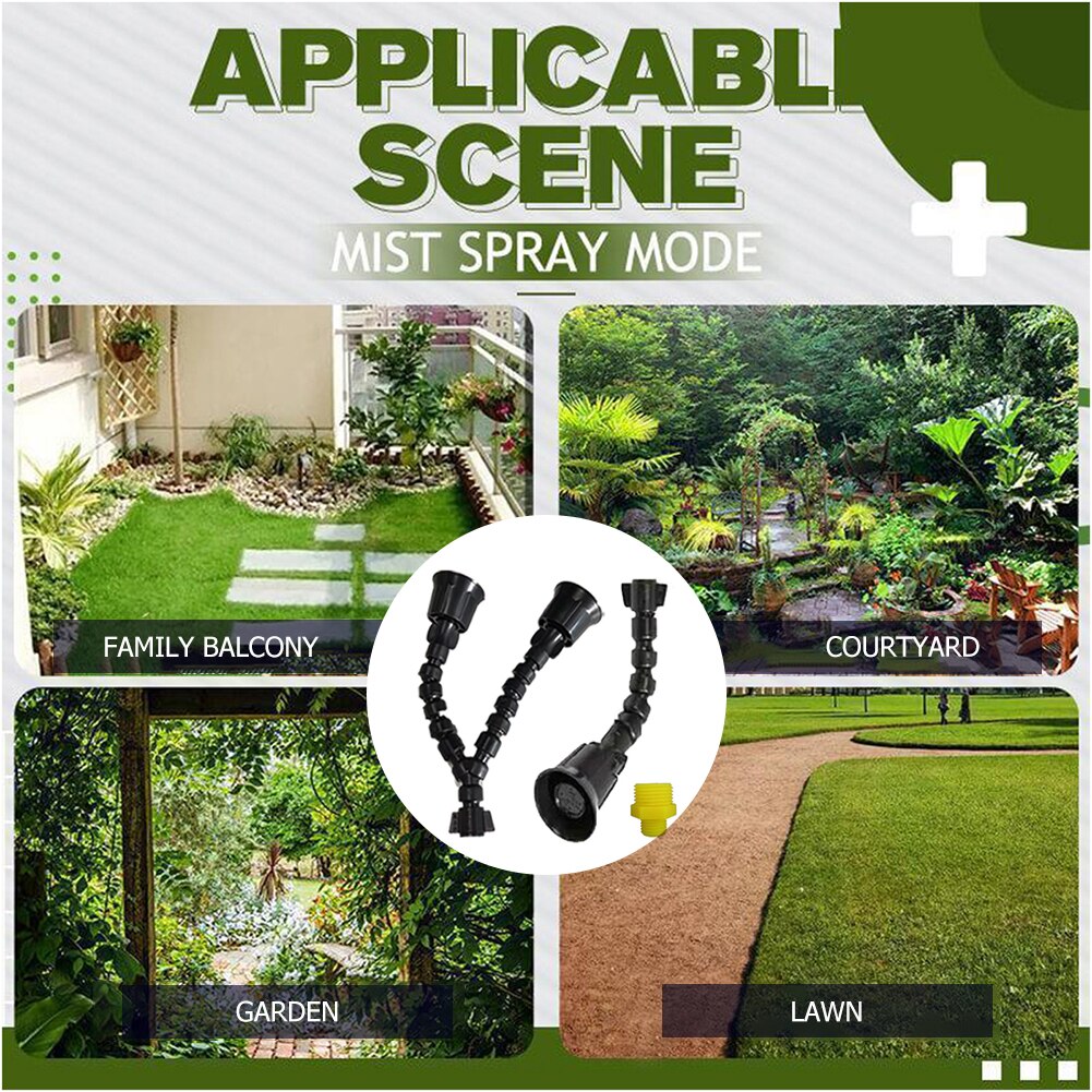 Adjustable 360 Degree Rotating Spray Nozzle Garden Greenhouse Irrigation Sprinkler System Watering Atomizing Sprayer Fogger