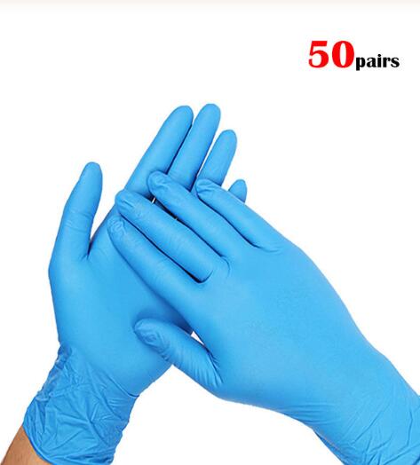 100 stuks wegwerp nitril handschoenen werkhandschoenen latex xl groot huishoudelijk schoonmaak laboratorium nagelkunst tatoeage antistatische handschoen: Ik