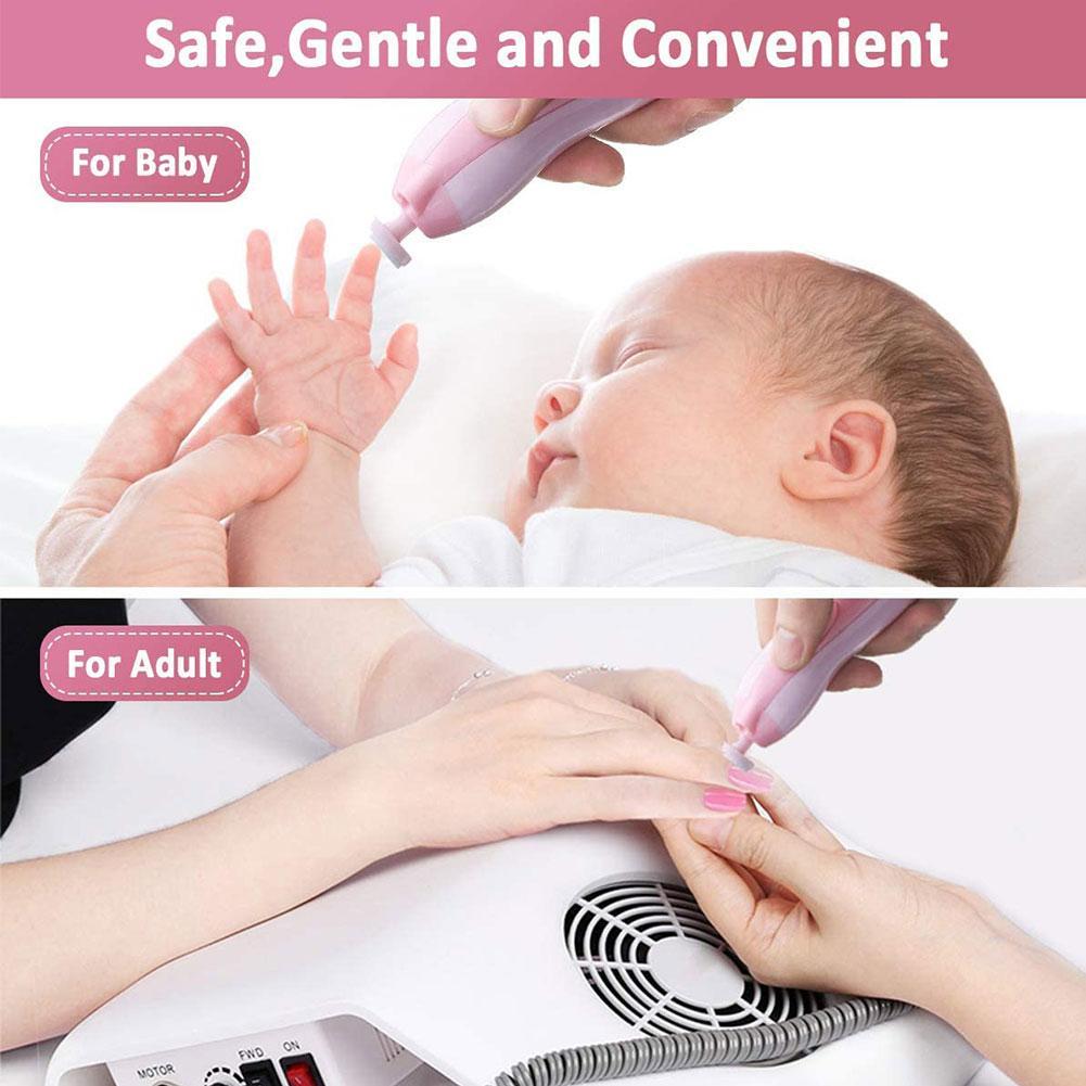 Tagliaunghie elettrico per bambini di sicurezza tagliaunghie tagliaunghie Trimmer strumento per Manicure Manicure Set di strumenti per la cura della Pedicure per bambini