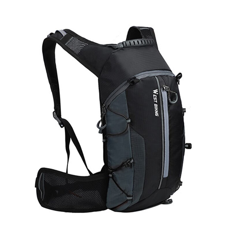 Fietsen Bag Ultralight Waterdichte Outdoor Sport Rugzak Fiets Wandelen Bergbeklimmen Rugzak 10L Bagage Tassen: Gray Backpack
