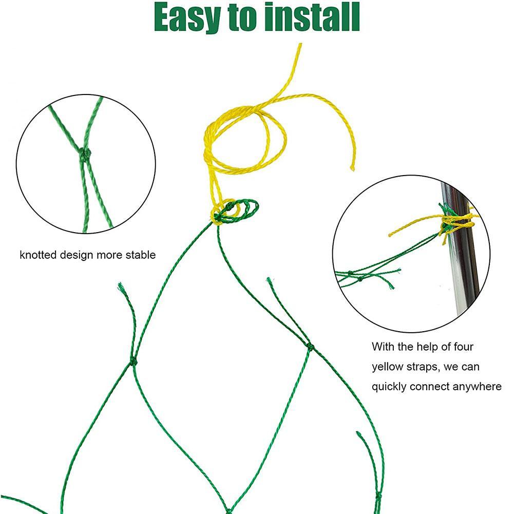 Plant Trellis Netting Pea Netting Green Garden Netting Trellis Net For Bean Fruits Vegetables Climbing Plants