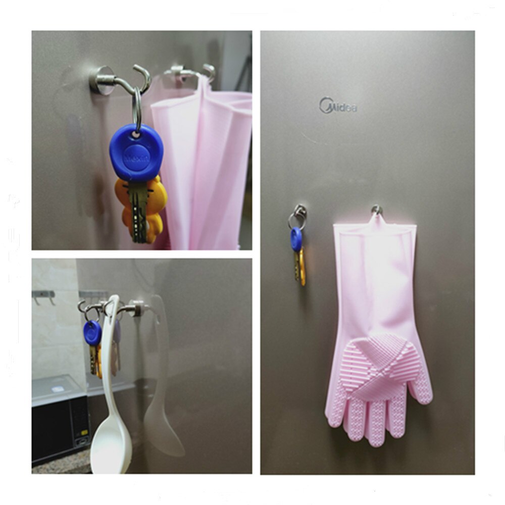 Magnet Magnetic Hook Hanger Key Coat Cup Hanging Hanger 16mm Diameter 5kg Power for Home Storage Super Strong Neodymium PTSNET