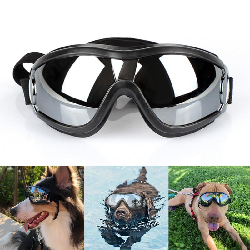 Sällskapsdjur hundsolglasögon uv-skydd vindtäta skyddsglasögon för husdjur öga bär hund simning skridskor glasögon accessaries