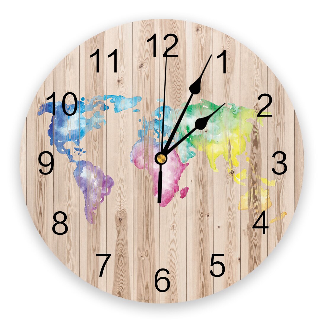 Karte Irland Jahrgang Stil Dublin Atlas Wanduhr Wohnzimmer Schlafzimmer Zauberstab Uhr Stumm Karikatur Wanduhr Hause Dekoration: WXF03231CKAZ1