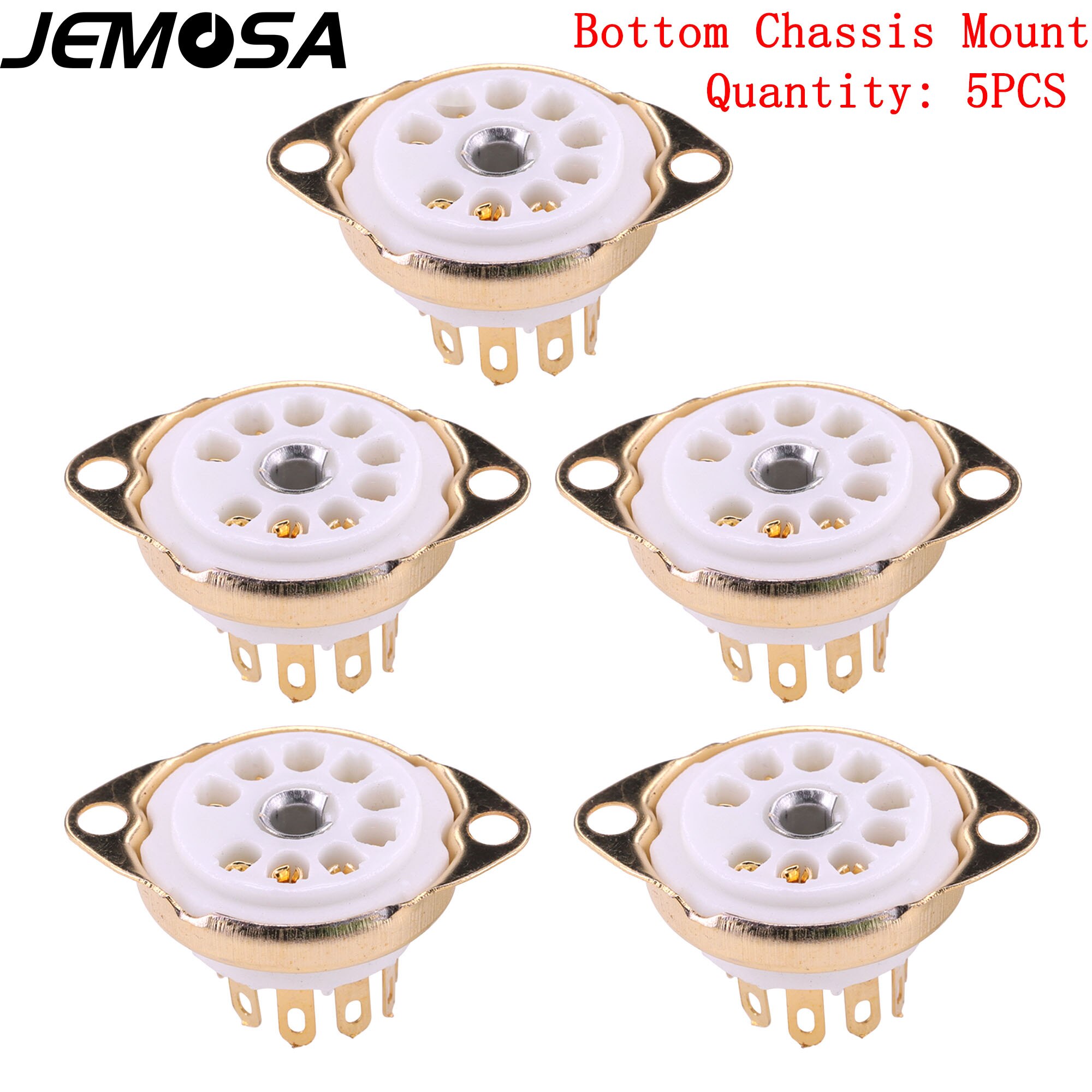 9pin Ceramic tube sockets GZC9-C B9A Valve Tube Base for 12AX7 ECC83 6922 ECC88 EL84 ECC82 12AU7 Vaccum Tube Amplifier Hifi: Pink