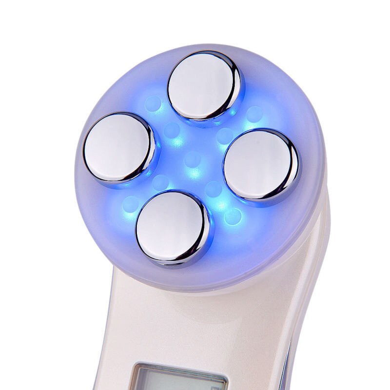 LED Photon Huidverjonging EMS Mesotherapie Elektroporatie Facial RF Radio Frequentie Draai Gezicht Lifting Massage Apparaat