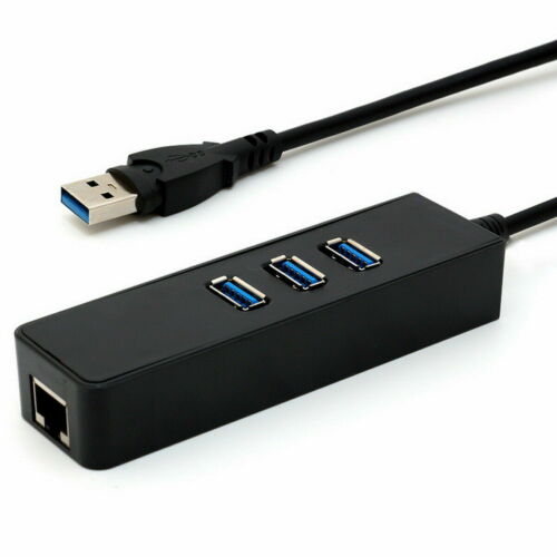 3 Poorten Usb 3.0 Gigabit Ethernet Lan RJ45 Netwerk Adapter Hub 1000Mbps Pc Black 3 Poort USB3.0 Ethernet adapter 3E04