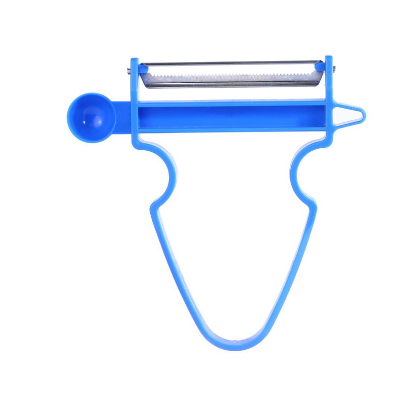 3-piece multi-function shredder, peeler, Julian stainless steel blade peeler, grater, kitchen tool, three Magic Trio Peeler: 1pcs blue