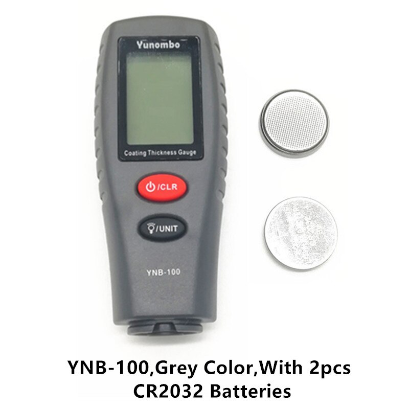 Yunombo Digital Backlight LCD Film Thickness Meter Car Paint Thickness Tester Coating Thickness Gauge YNB-100: YNB100G with Battery