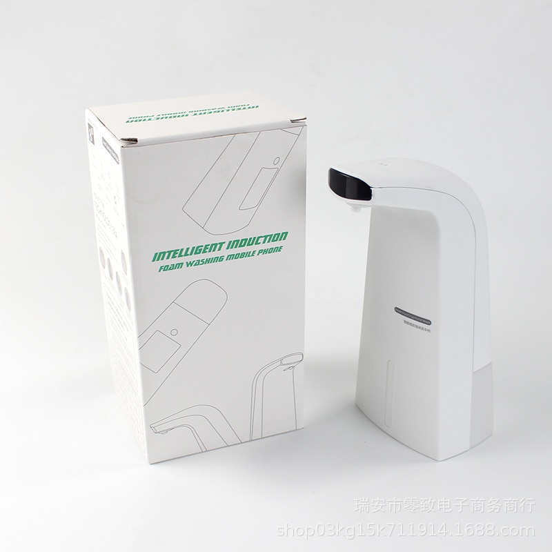 Dispensador automático de jabón sin contacto para el baño, dispositivo surtidor de espuma líquido con sensor IR, 300 ml, accesorios para mejora del hogar