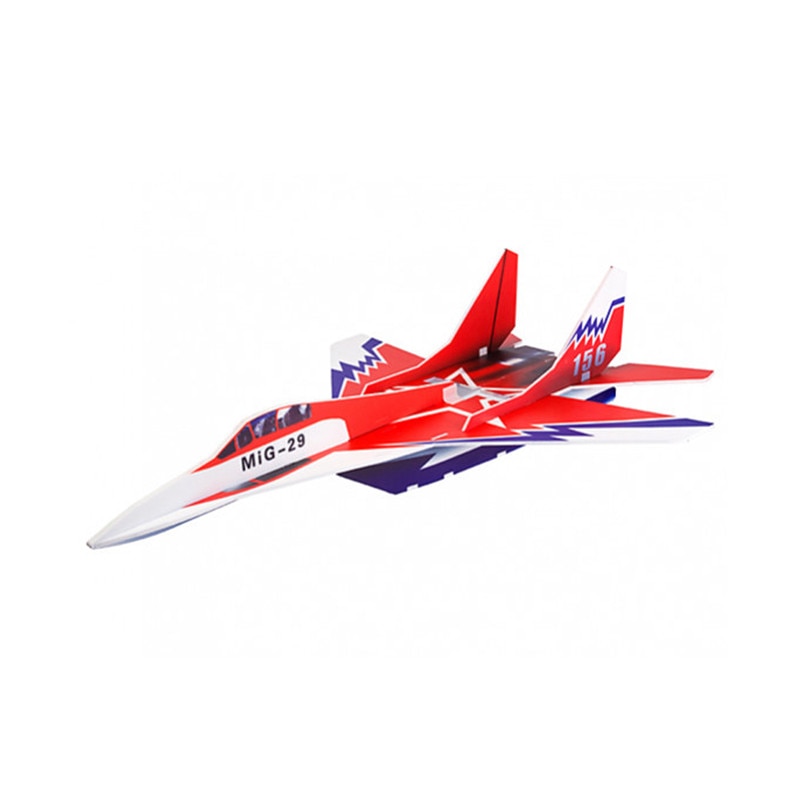 Mig-29 650 millimetri di Apertura Alare Colla-N-andare Foamboard Rosso EPP RC kit Aereo A Distanza Giocattoli per bambini I Regali Dei Bambini