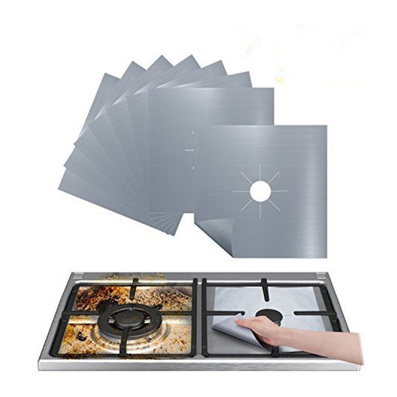 Stove Protector 1/4Pcs Cover Liner Gas Stove Protector Gas Stove Stovetop Burner Protector Kitchen Accessories Mat Cooker Cover