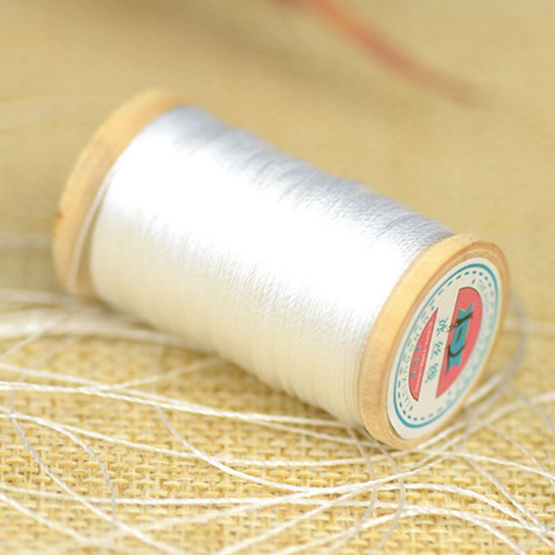 High strength 3 Strands Thread Tassel Line Roll Of 0.3mm Hand-woven Chinese Knot Tassels Line Nylon Braided Wire About 50M: 2