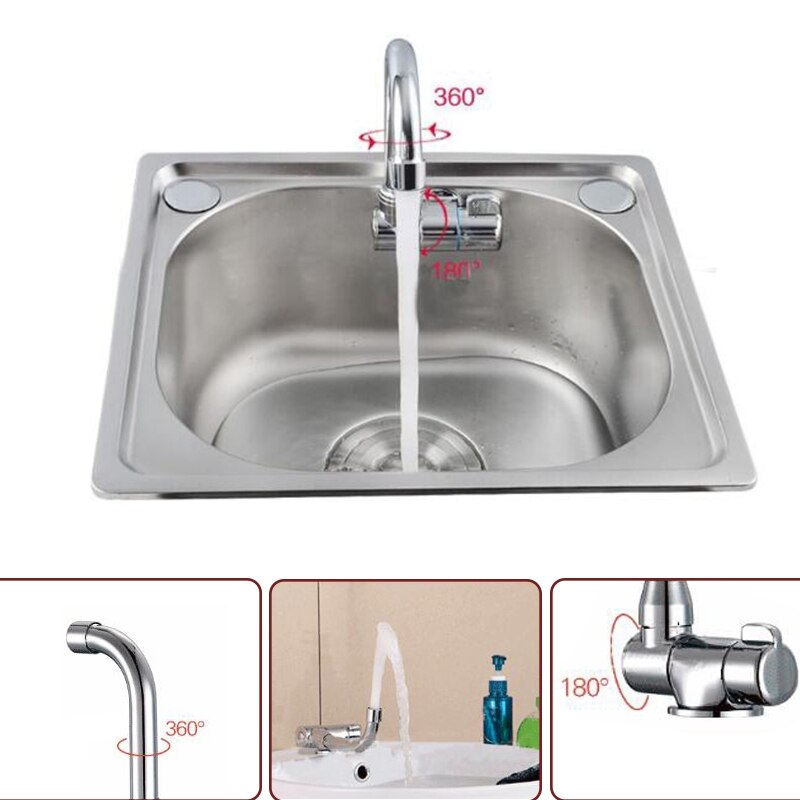 Cold & Faucet Deck Kitchen Camper Bathroom Basin Faucets Waterfall Basin Mixer Tap Bath Faucet Sink for RV Caravan Boats