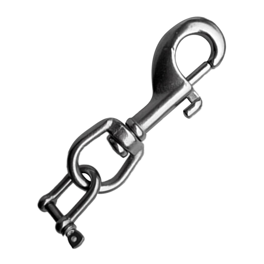 Marine 316 Stainless Steel Diving Camera Holder Bolt Snap Clip Shackle Equipment Diving Bolt Snap D Ring Shackle Scuba Diver