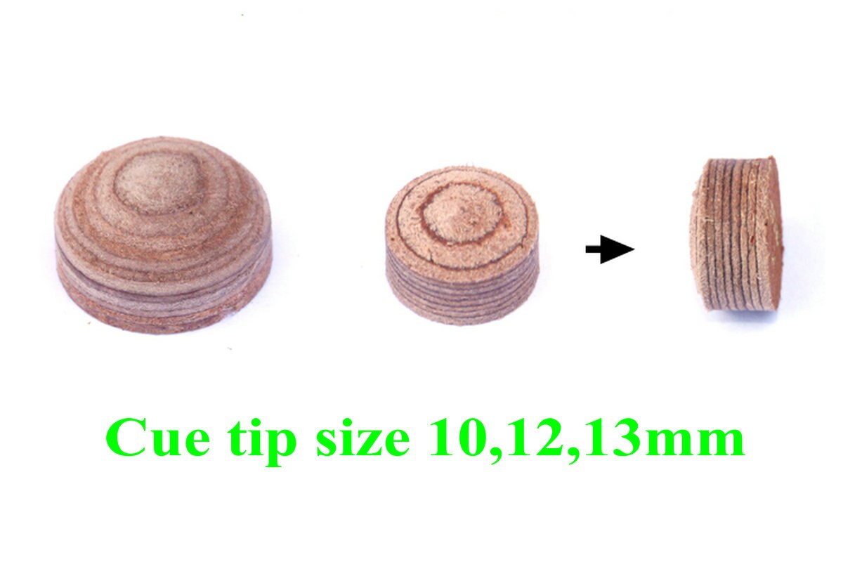 Cuppa Held Mann Billard Warteschlange Tipp Größe 10,12,13mm