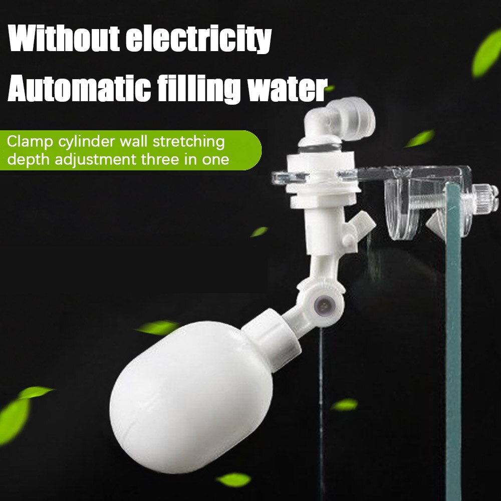 Aquarium Auto Water Changer Kit Power Free Fish Tank Adjustable Float Ball Valve Type Auto Water Filler Water Level Controller
