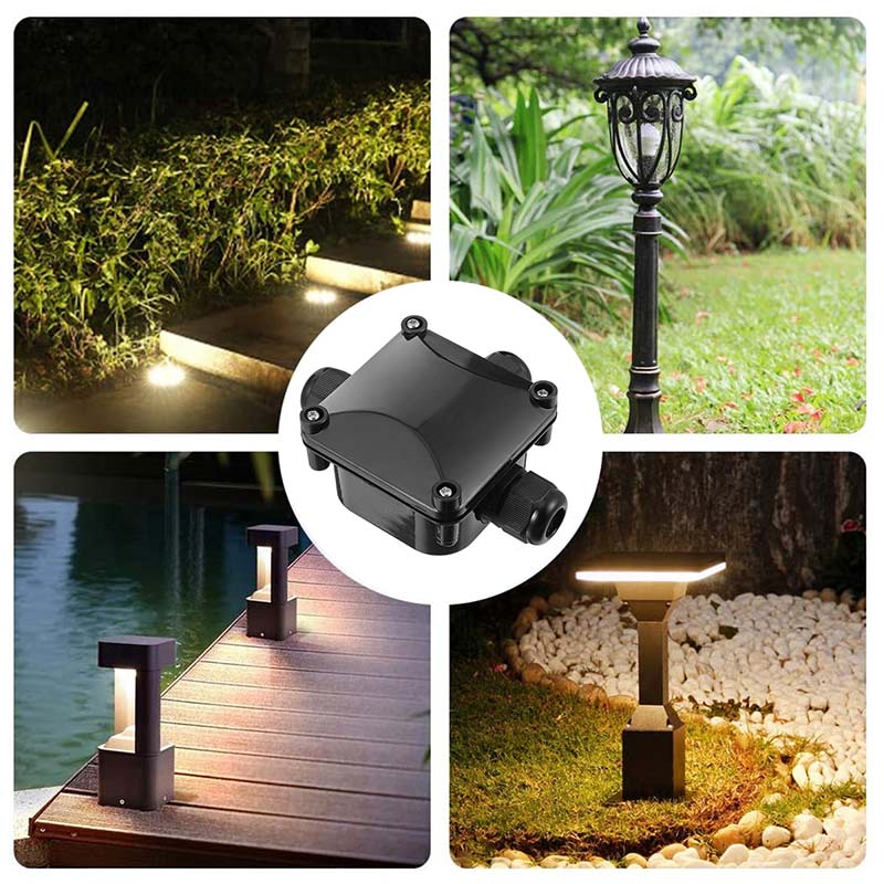 Junction box waterproof IP68, 5 junction box, socket sleeve, underground cable, cable connector outside, junction box