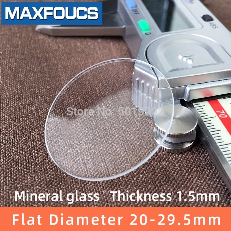 Verre Minéral Plat Pour Montre - Diamètre 18,65 Mm X Épaisseur 1,70 Mm (neuf Sans Boîte)