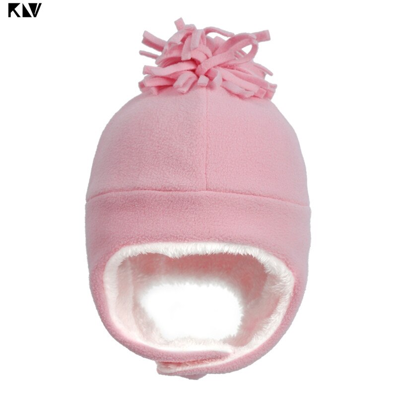 Cappello da pilota per berretto caldo antivento foderato in mucchio foderato in mucchio per bambini: Colore rosa / for 0-12 months