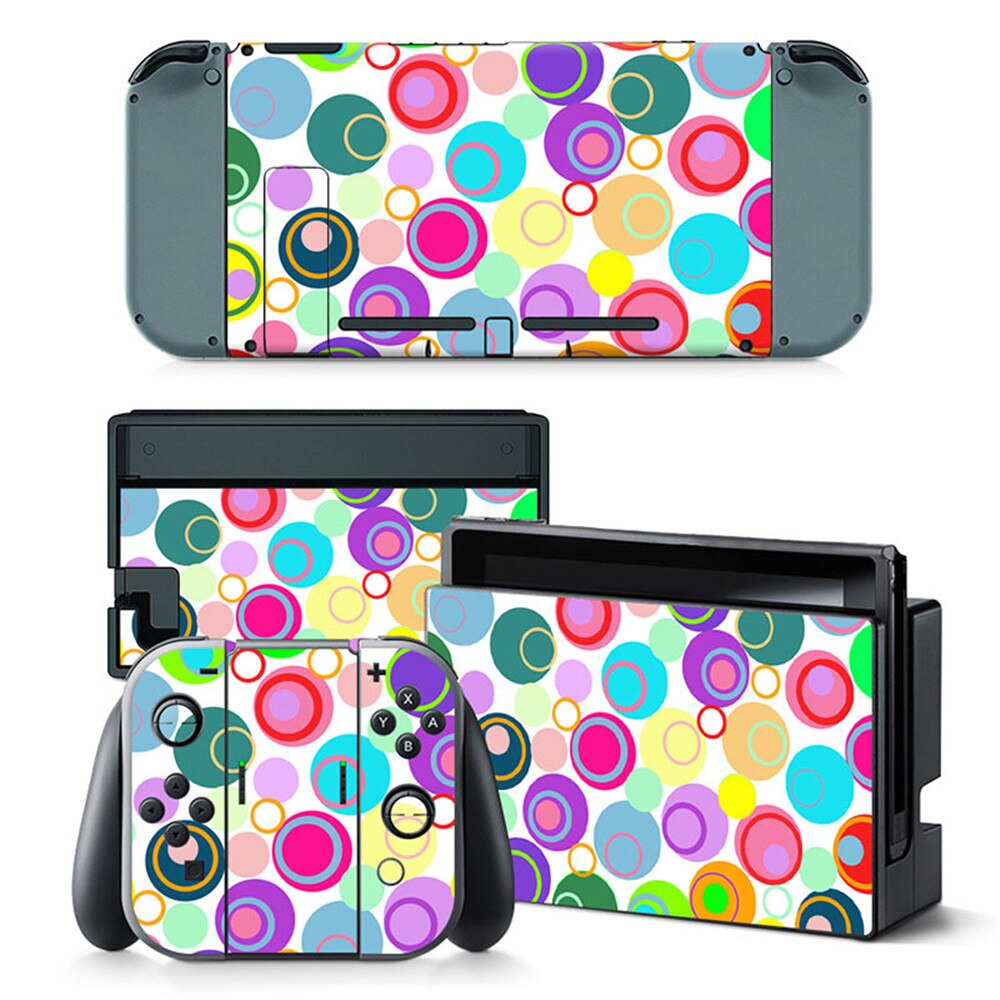 PVC Skins für Nintend Schalter Vinyl Haut Aufkleber Aufkleber Wrap für Nintendo Schalter Konsole Freude-Con Dock Haut: TN-switch-0129