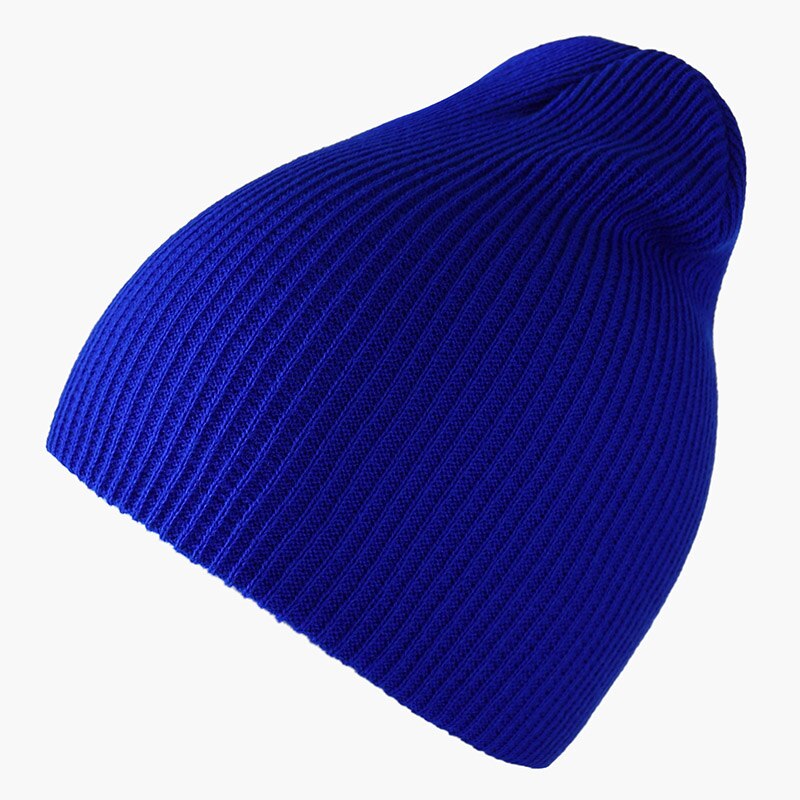 Wintermuts voor dames, meisjesmutsen, damesmutsen, herenmutsen, herfstmuts, zachte warme muts, effen kleur, unisex mutsen: Saffier