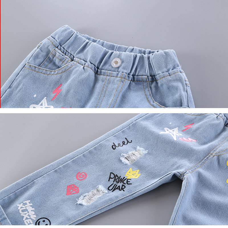 Girls over 2 years old jeans and slacks Children pants