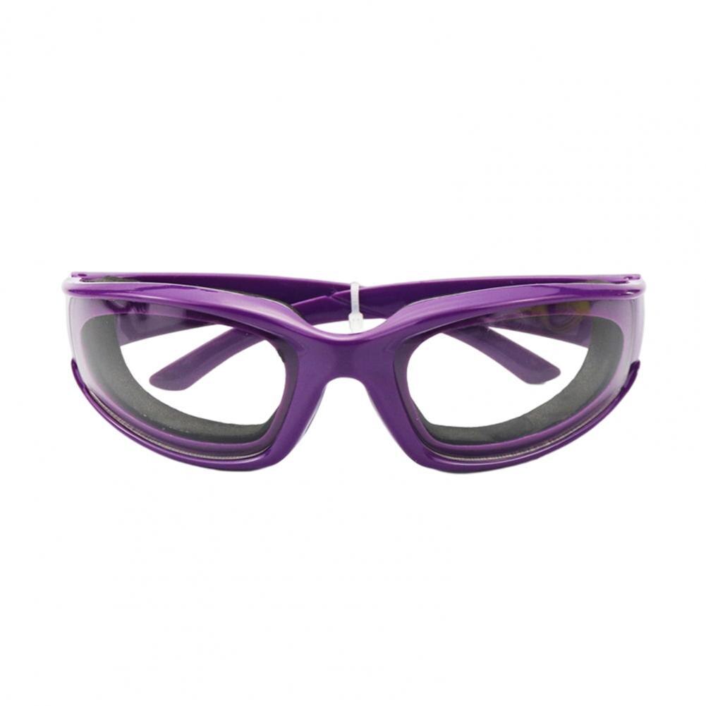 Gafas de seguridad para el hogar, Protector ocular de plástico resistente al viento para asar a la parrilla, barbacoa, cocina: Morado
