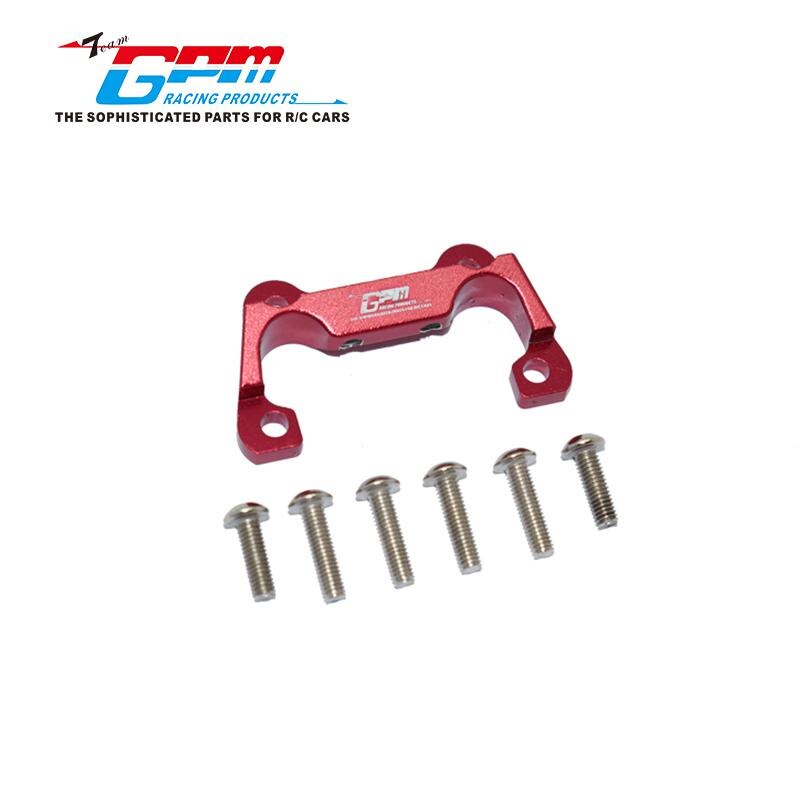 Losi 1/10 Lasernut Vasthoudendheid Ultra 4 Rock TACER-LOS03028 Aluminium Front Versnellingsbak Bevestigingsbeugel LOSI-LOS231054: Rood