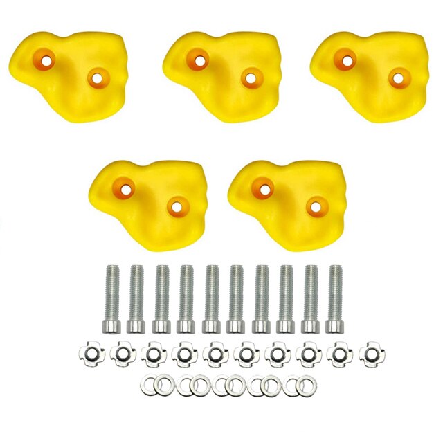 5Pcs Kleurrijke Kinderen En Volwassen Rock Muur Houdt Klimmen Rock Muur Grips Voor Indoor En Outdoor Speeltuin Spelen Set: set 4