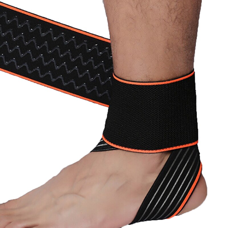 1 Pcs Beschermende Voetbal Enkel Ondersteuning Basketbal Enkel Brace Compressie Nylon Band Riem Enkel Protector