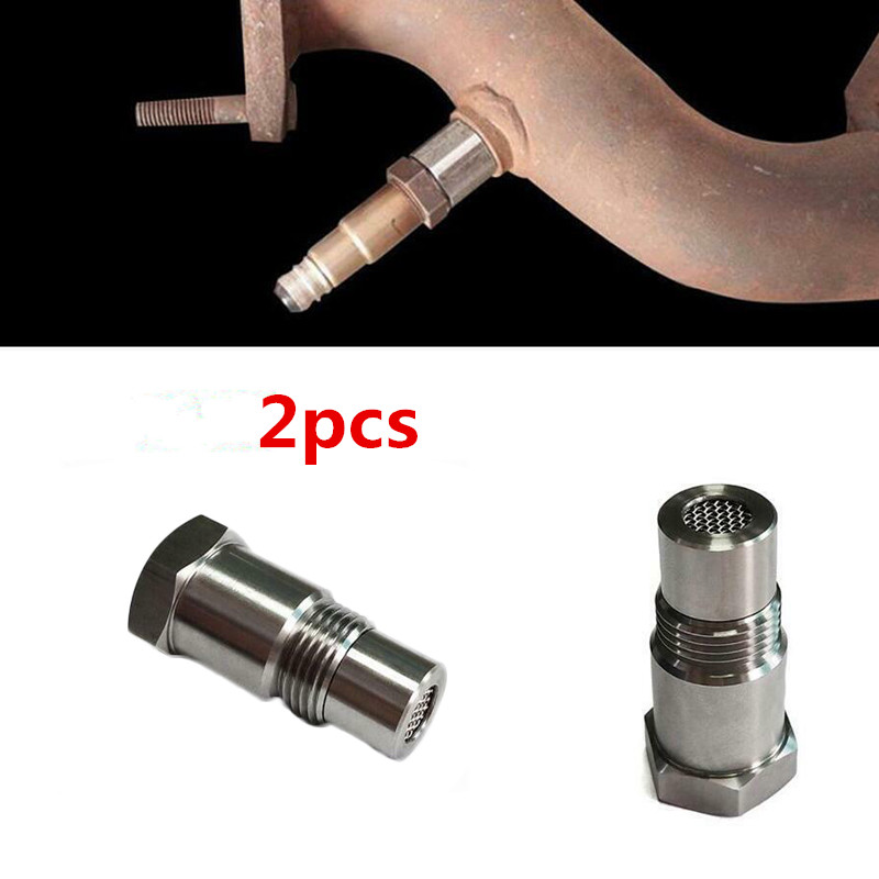Accessory Oxygen Sensor Adapters Parts 2pcs Eliminator Catalytic Converter