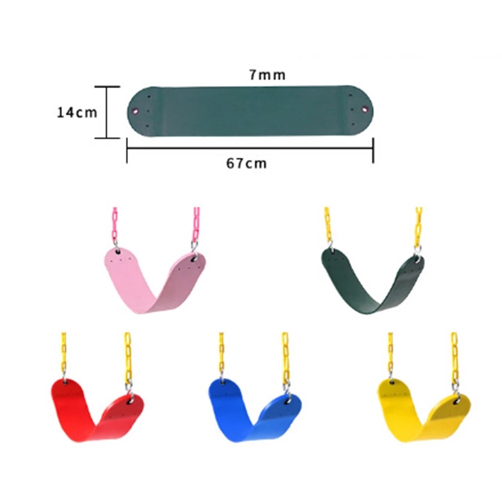 Planche à balançoire Portable EVA colorée pour enfants, accessoires de balançoire d'extérieur, combinaison de cadre, jardin, cour, jouets d'extérieur pour enfants