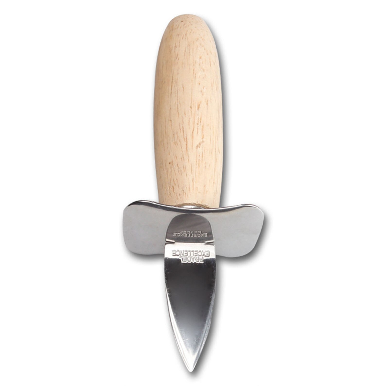 Portable Stainless Steel Seafood scallop pry knife with wooden handle Oyster knives Sharp-edged Shucker Shell Seafood Opener: Default Title