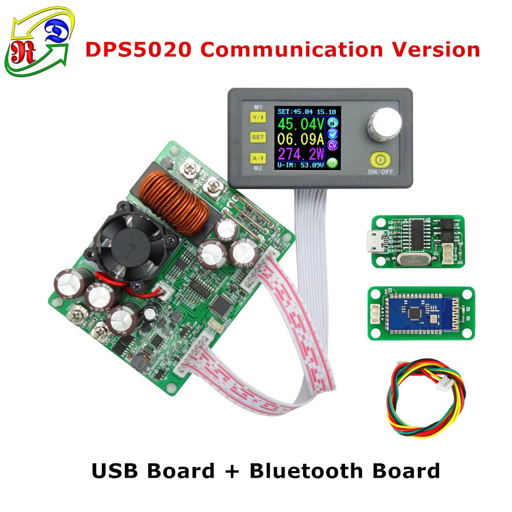 DPS5020 Konstante Spannung strom DC-DC Step-down-kommunikation Netzteil buck Spannung konverter LCD voltmeter 50V 20A: DPS5020 USB BT