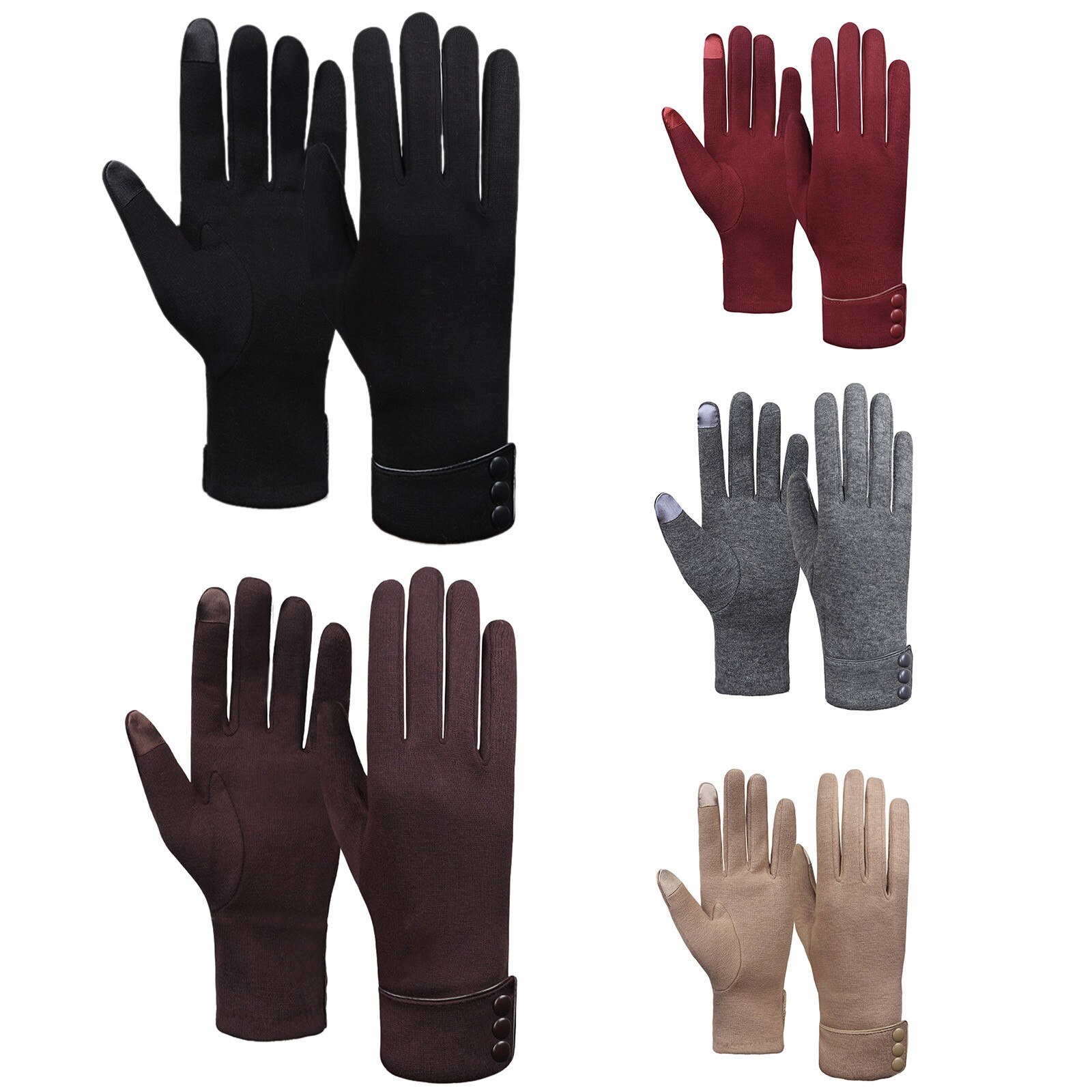 Meisjes Winter Handschoenen Warm Touchscreen Handschoenen Winddicht Handschoenen Van 3 Pairs Baby Stuff Accessoires Перчатки Новый Год