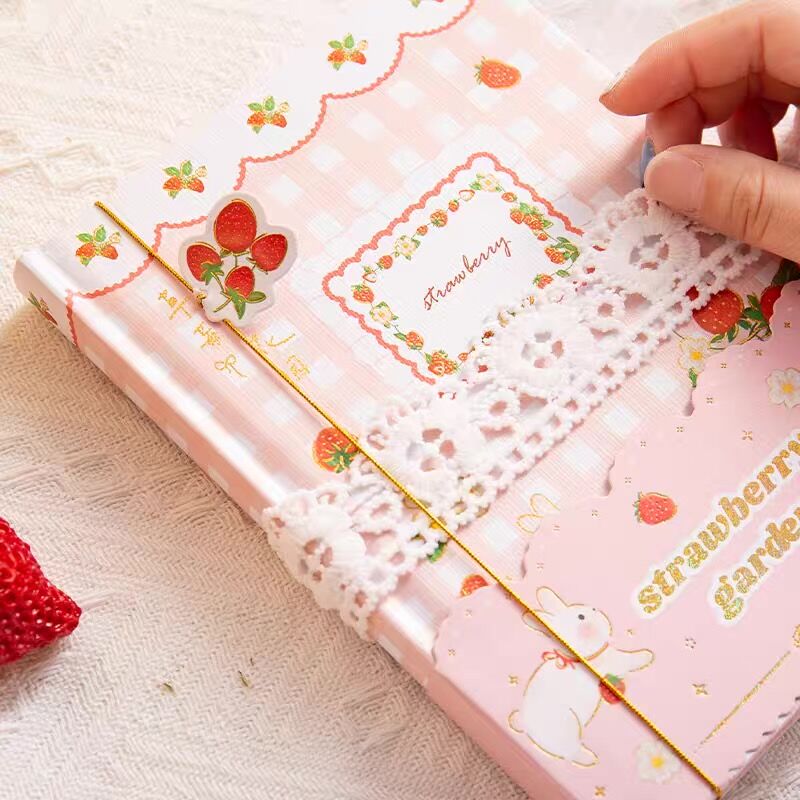Minkys 2022 kawaii jordbærhage dagbok notatbøker og journaler agenda månedlig ukeplanlegger bok kontor skole skrivesaker