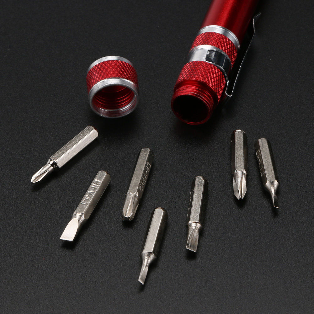 8 In 1 Mini Gadgets Electric Repair Tools Pen Style Precision Screwdriver Set