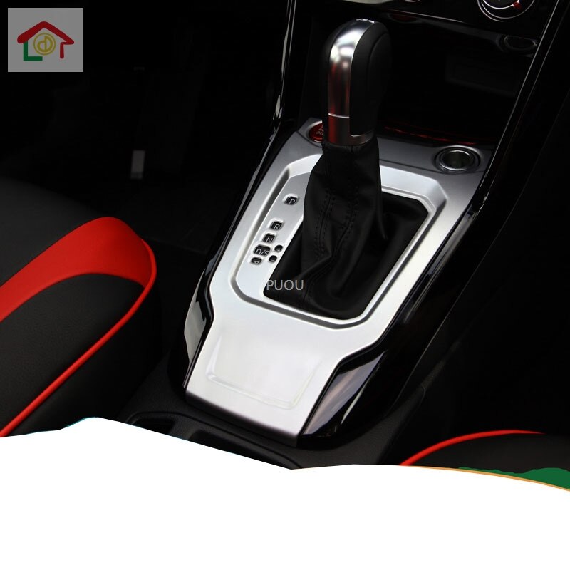 Voor Vw Volkswagen T-ROC Troc At Chrome Carbonfber Pookknop Cover Trim Cap Sticker Garneer Automatische