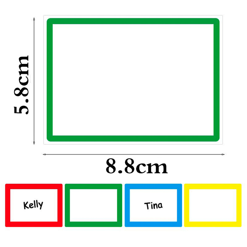 50-150 stuks kleurrijke blanco handgeschreven naamstickers etiketten kinderen schoolleraar aanbieding briefpapier sticker waterfles bureau: Clear