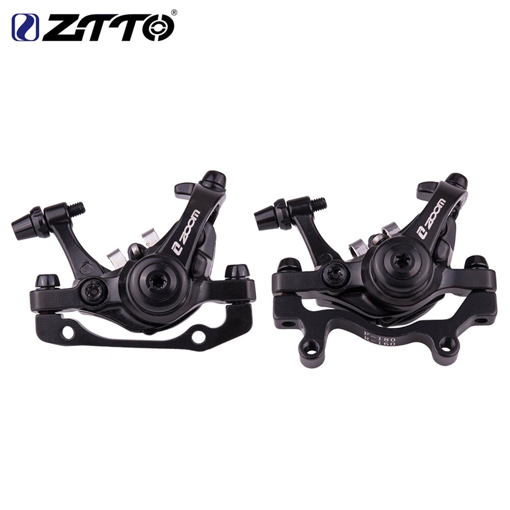 Two Sides Braking Force Mountain Bike Brake Mechanical Caliper Bicycle Disc Brake for MTB Road bike with 160mm Rotor Brake Lever
