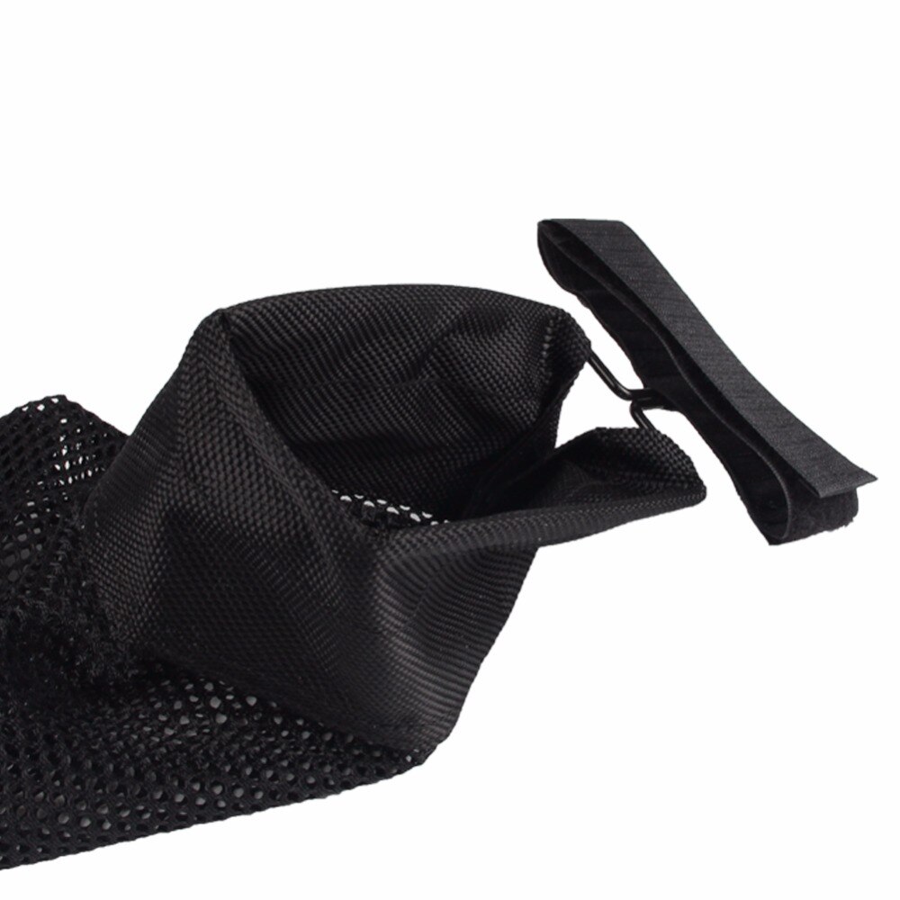 AR Brass Shell Catcher Mesh Bag Zippered Closure Nylon Pouch Black for 20mm Rail HT37-0063