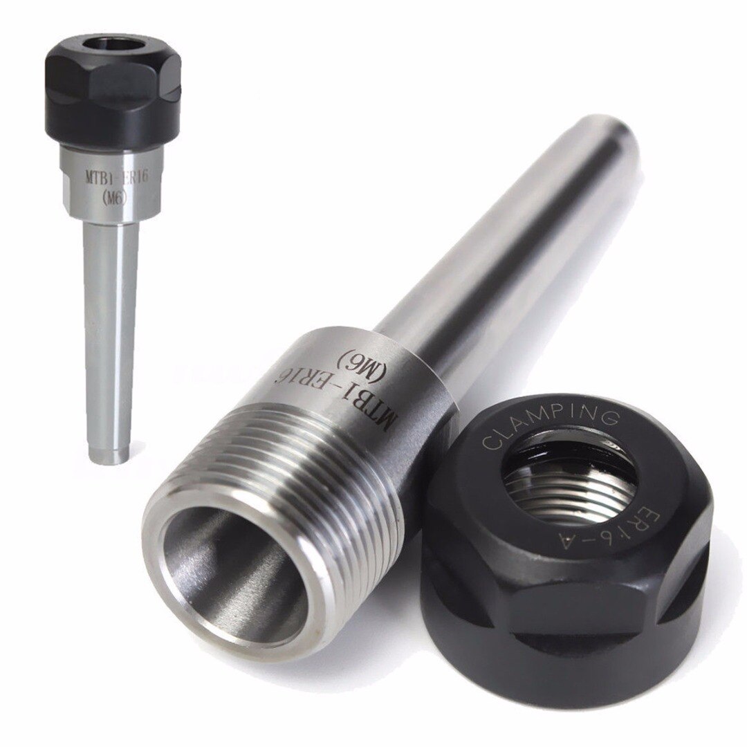 ER16 Collet Chuck Holder W/ MT1 Shank Morse Taper M6 CNC Milling Lathe Tool