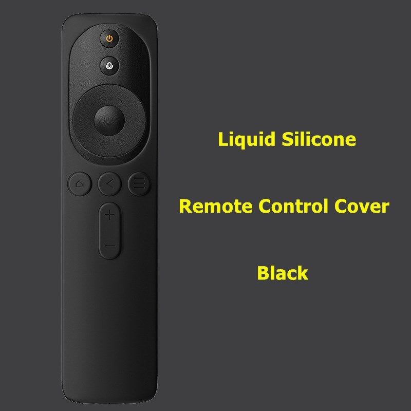Funda de Control remoto de silicona para Xiaomi TV Mi 4A 4C 4X 4S, funda protectora antideslizante a prueba de polvo, 1 ud.: Black