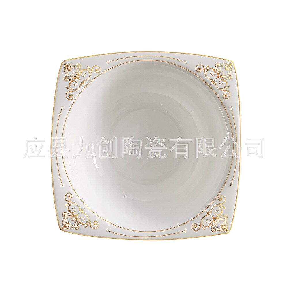 Moderne Eenvoudige Bone China Servies Set Huishouden Plaat Kom Plaat Keramische Servies: 5-inch bowl