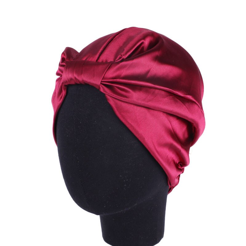 Hijab en satin pour femmes, turban, double couche, élastique, couvre-chef pour la tête pour dames, tendance, collection: 2